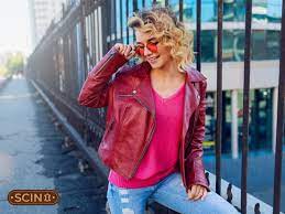 Effortlessly Chic: Redefining Casual with Red Leather Jackets for Women